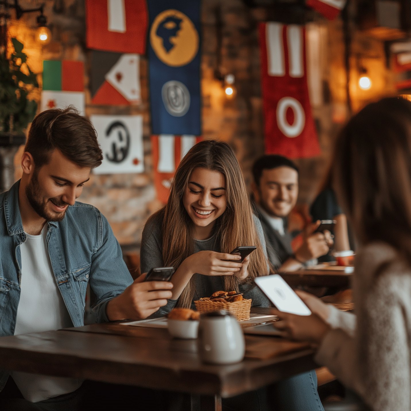 Pidiendo comida app